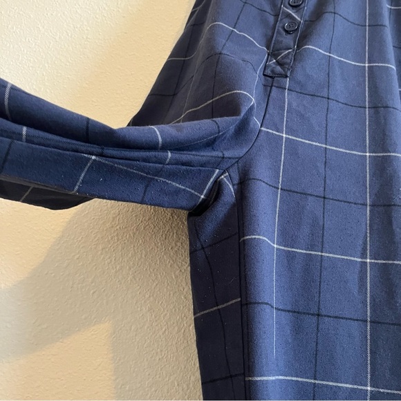 Urban Outfitters Patch Blue Checkered Wide Leg Buckle Strap Jumpsuit Size S - Picture 4 of 12